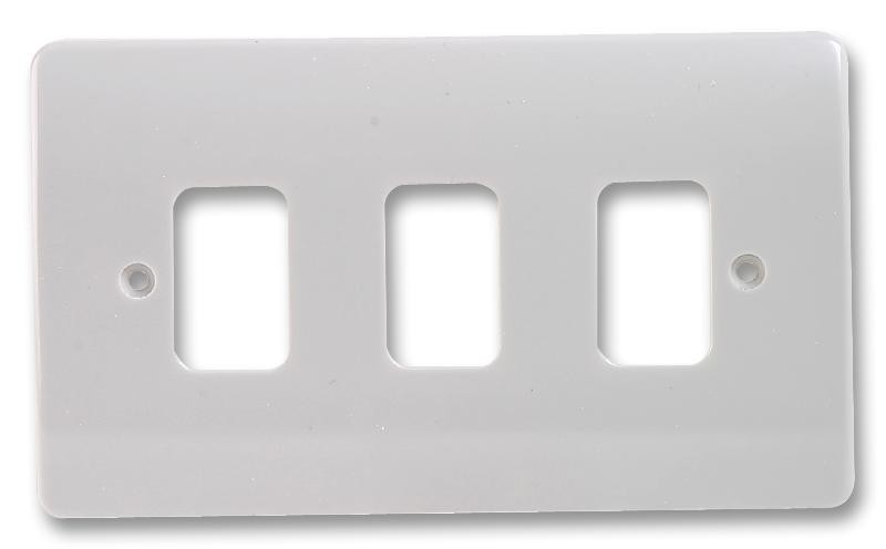 Honeywell K3633Whi Grid Plus - 2 Gang/3 Way Plate