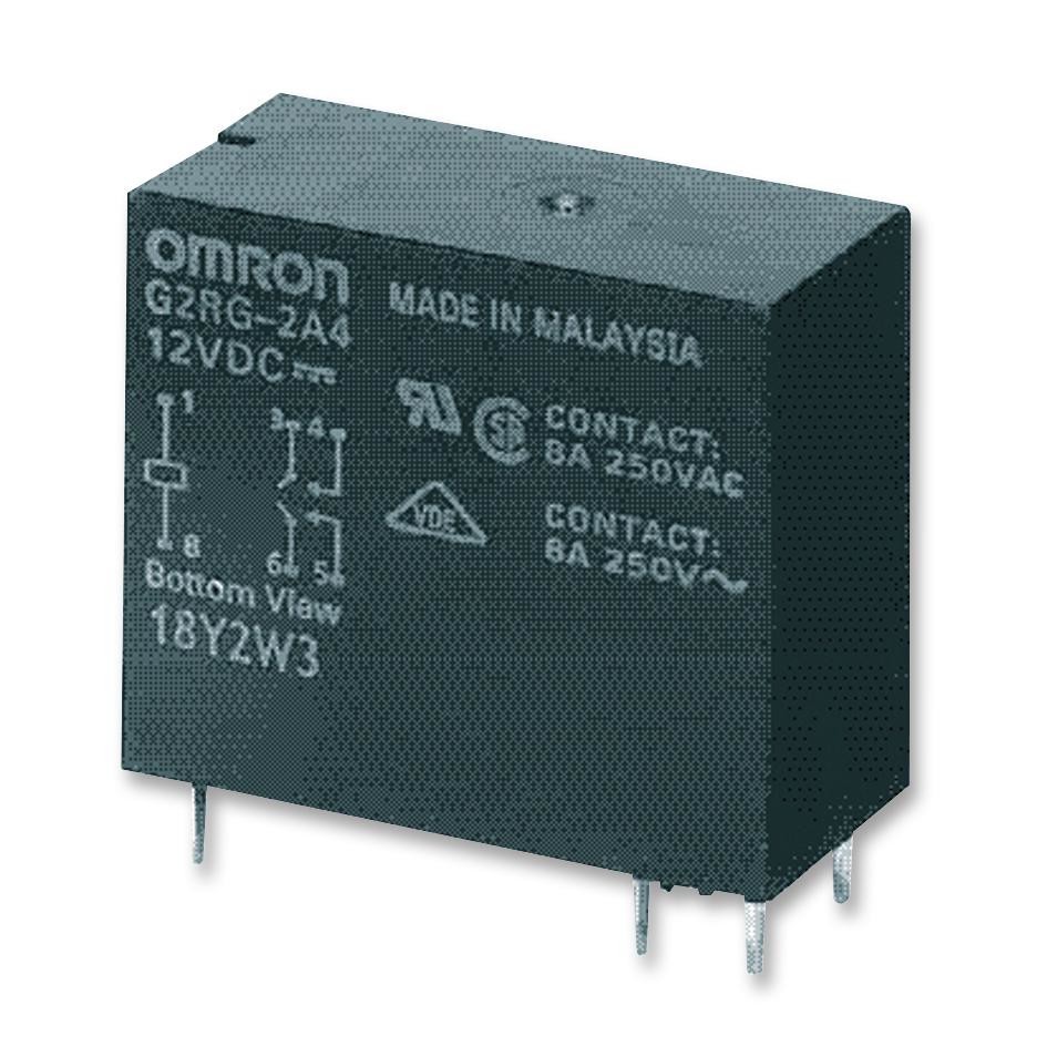 Omron G2R-2A4   Dc24 Power Relay, Dpst-No, 24Vdc, 4A, Tht