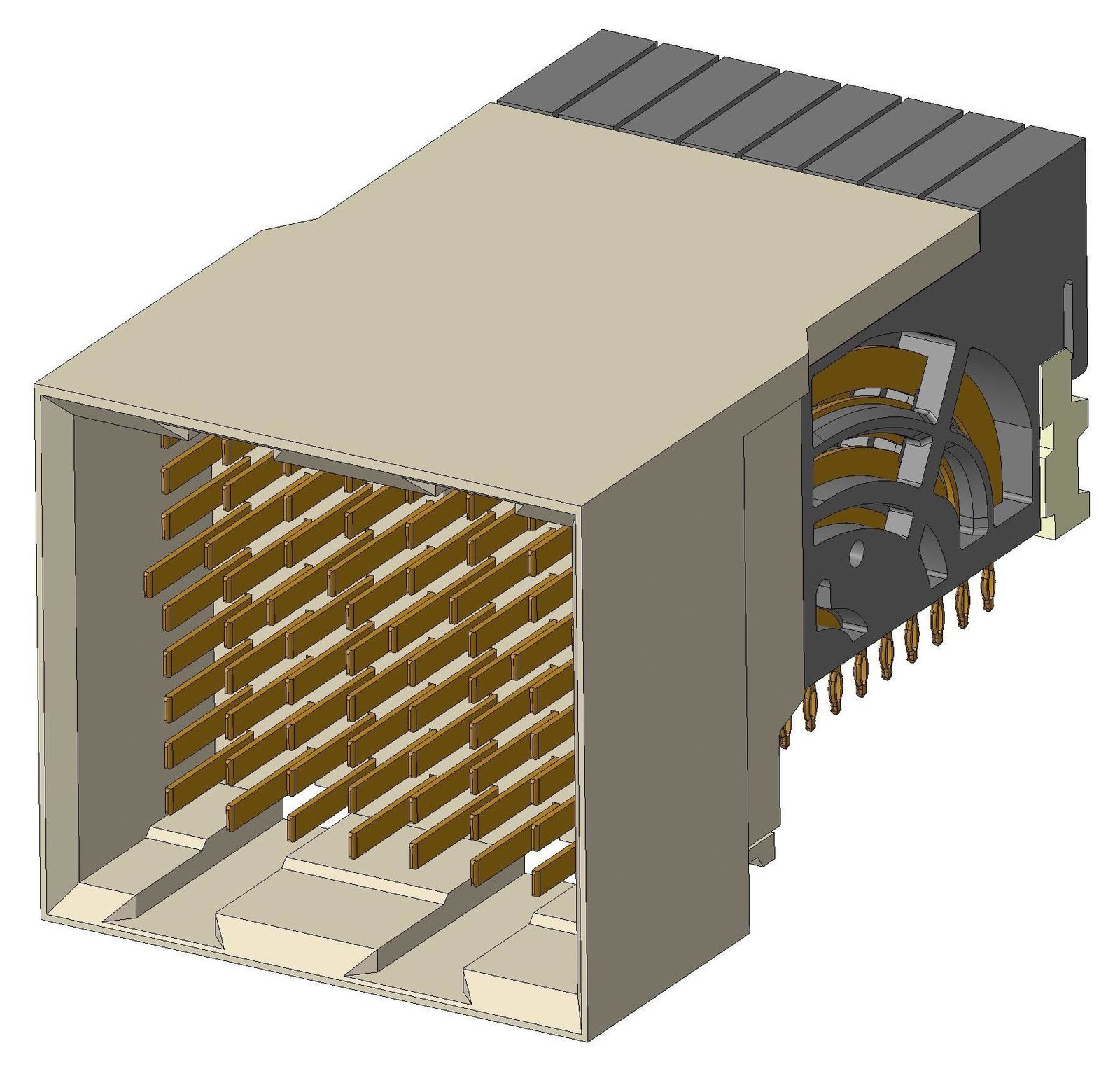 Amphenol Communications Solutions 10124408-102Lf Backplane Connector, Header, 72Pos, 8Row