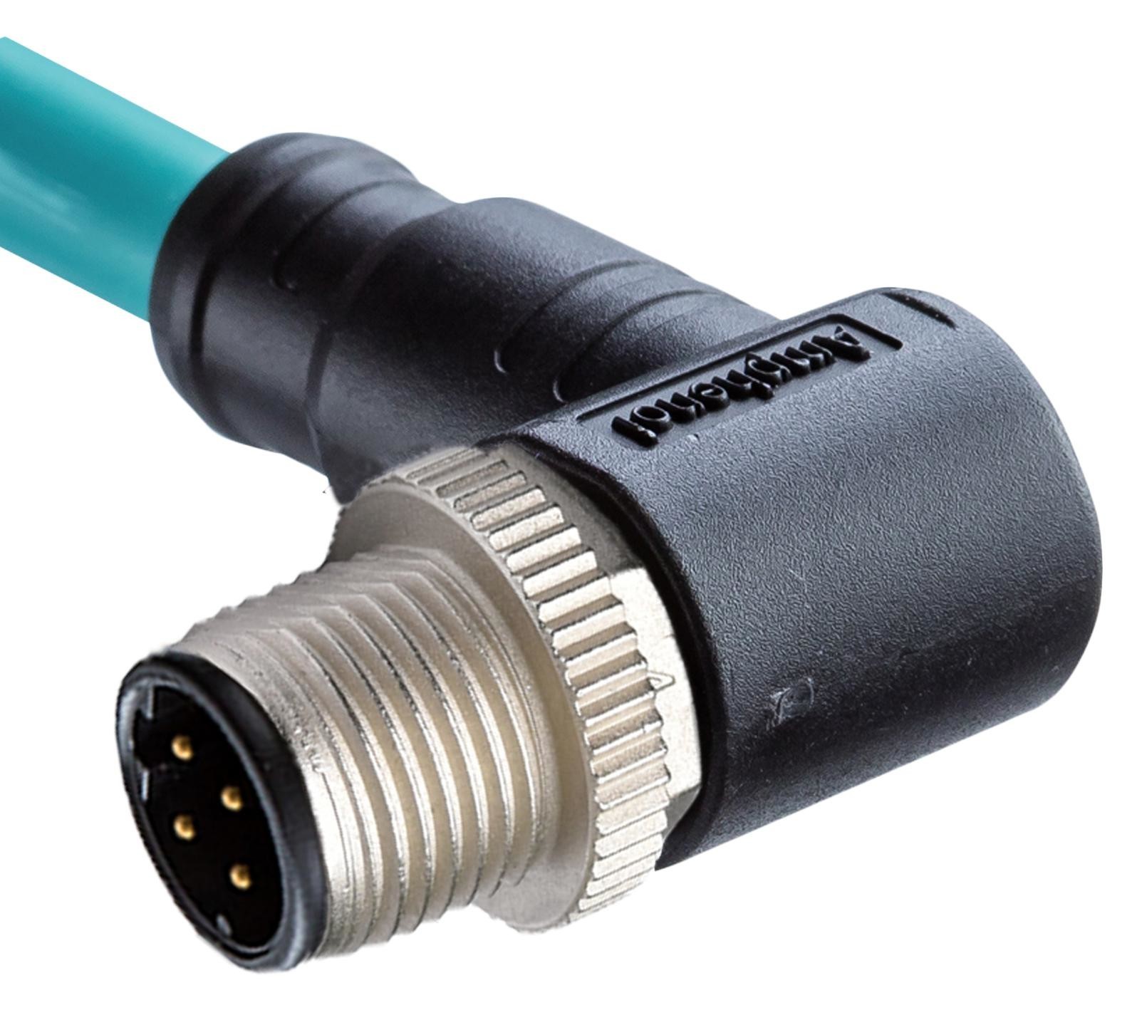 Amphenol LTW Msds-04Bmm-Sr8E01 Sensor Cord, M12 R/a Plug-Free End, 3.3