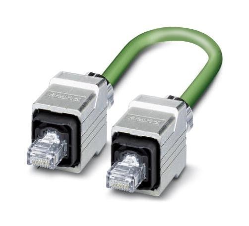 Phoenix Contact Nbc-R4Rc/2,0-93B/r4Rc Cbl Assy, Rj45-Rj45 Plug, 2M, Green