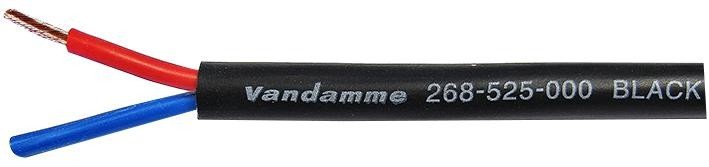 Van Damme 268-525-000 Cable, Speaker, 2X2.5mm, Black, 100M