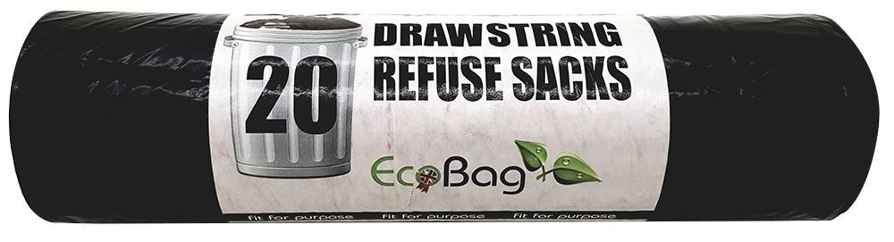 Ecobag 231 20 Drawstring Refuse Sacks - 80 Litres