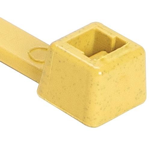 HellermannTyton 111-01168 Cable Tie, Pa66Mp, 380mm, Yellow