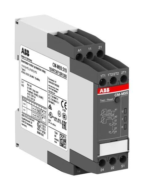 Abb 1Svr730712R1300 Motor Protect Relay, Dpdt, 24-240Vac/dc