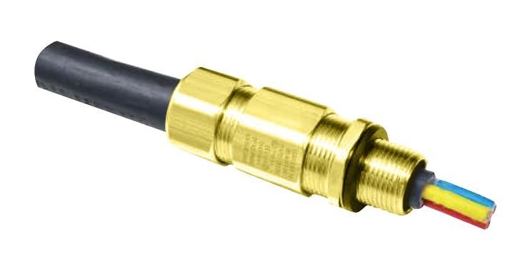 Moflash Signalling 50201 Cable Gland, Brass, 15mm