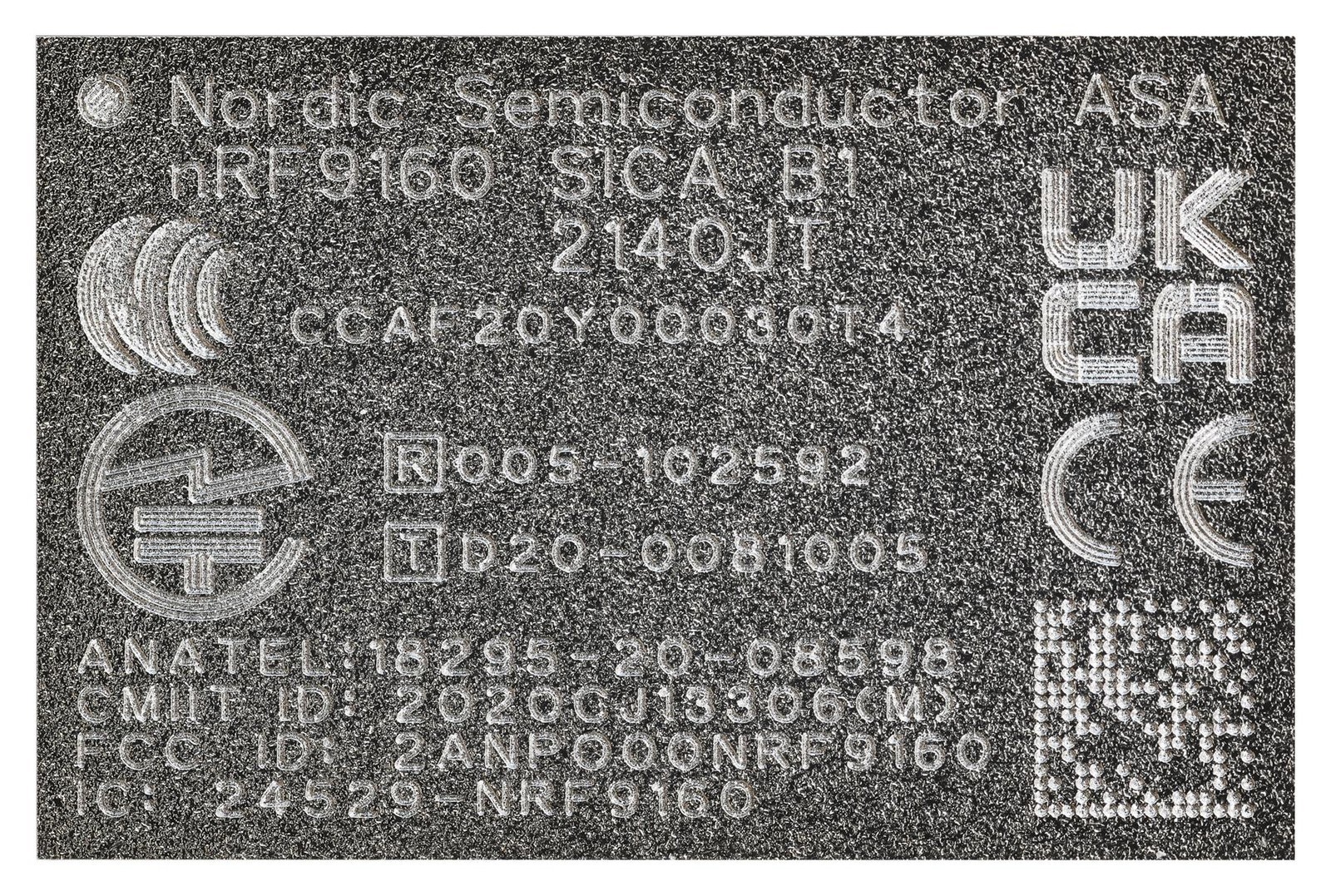 Nordic Semiconductor Nrf9160-Sica-B1A-R Gps, Lte-M, Nb-Iot Modem, 2.2Ghz, 5.5V