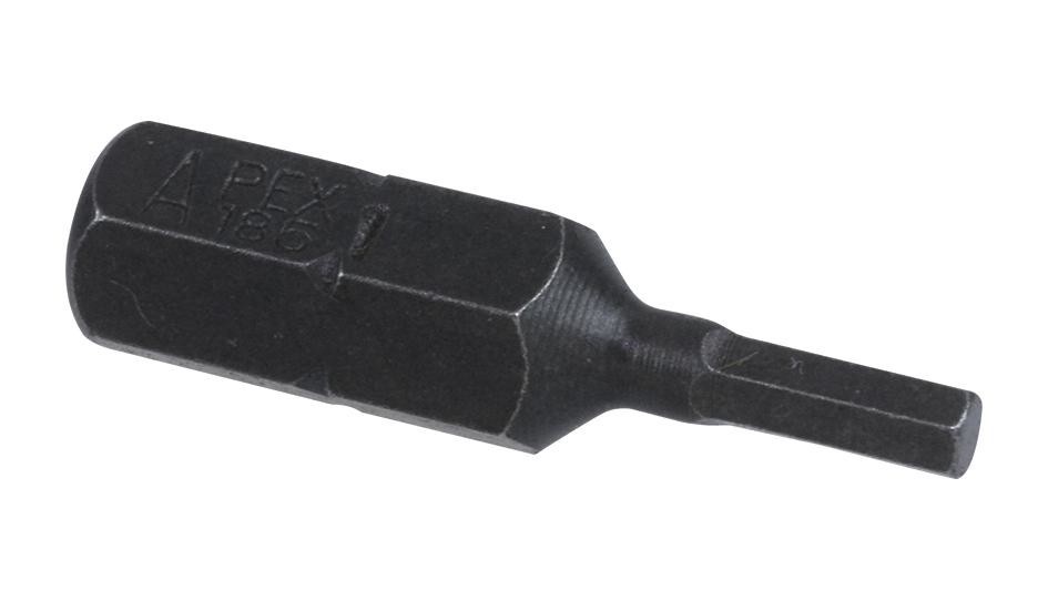 Utica 185-1X Hex Bit, Socket, 3/32Inx1In, Tool Steel