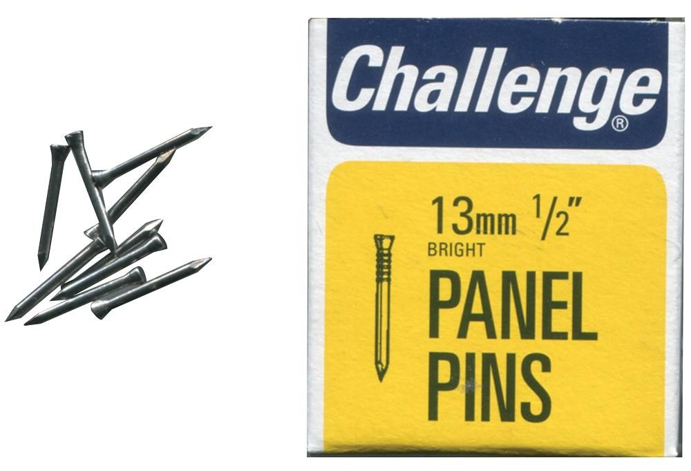 Challenge 10602 Panel Pins Bright, 13mm (30G)