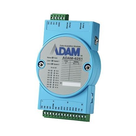 Advantech Adam-6251-B Isolated Digital I/p Modbus Mod, 16 I/p