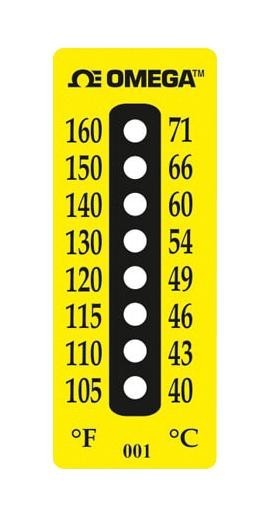 Omega Tl-E-250-50 Label, Temp Indicator, 19X51mm