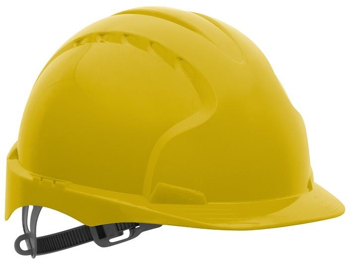 Jsp Aje030-000-200 Safety Helmet, En397, Hdpe, Yellow