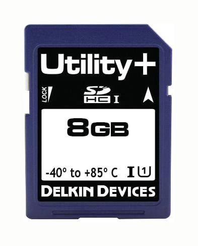 Delkin Devices Se08Apgjp-1B000-3 Sdhc Card, Uhs-1, Class 10, 8Gb, Mlc