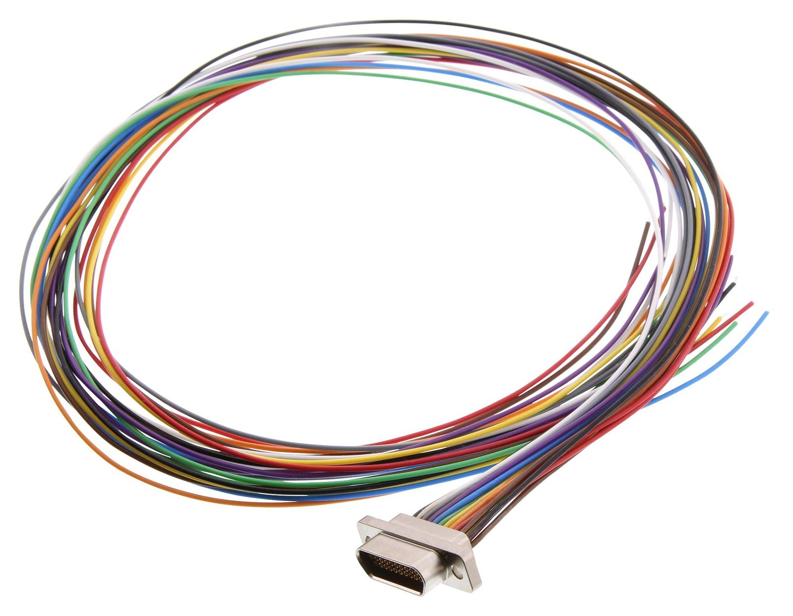 Cinch Connectivity Solutions M83513/04-A04C Cable Assy, Micro D Rcpt-Free End, 3Ft