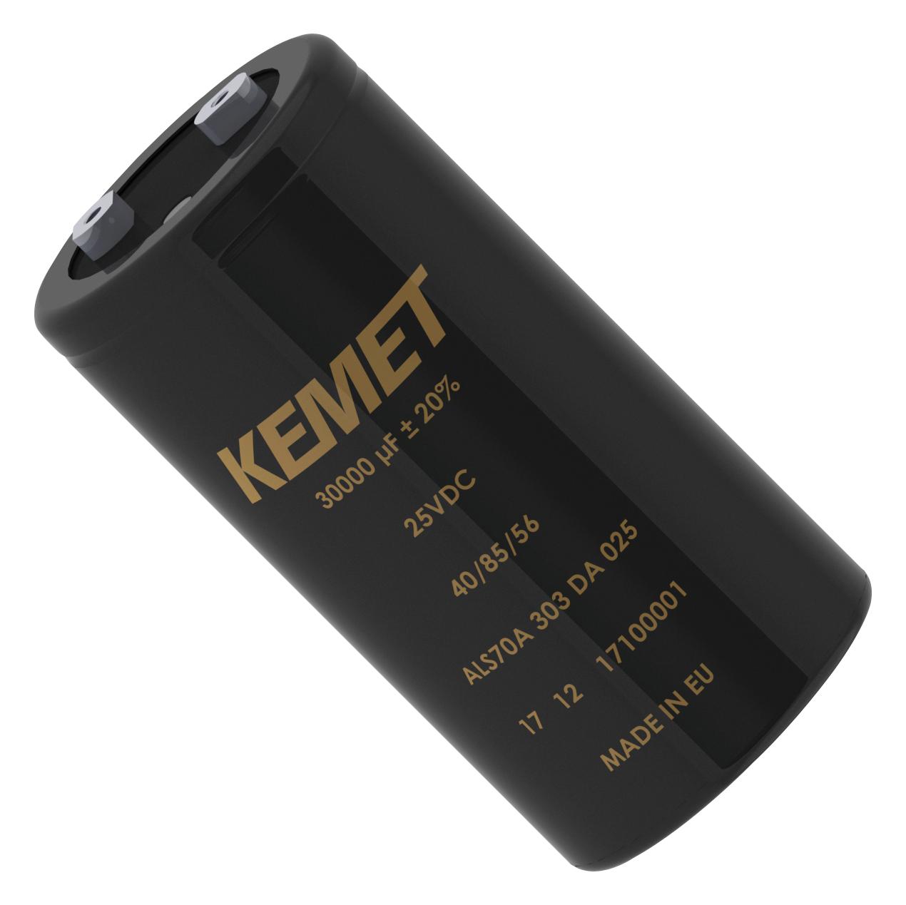 KEMET Als70A682De100 Capacitor, 6800Uf, 100V, Alu Elec, Screw