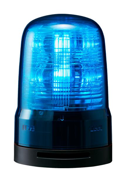 Patlite (U.s.a.) Sf08-M1Ktb-B Beacon, 86Db, Flash/rotate, Blue, 80mm