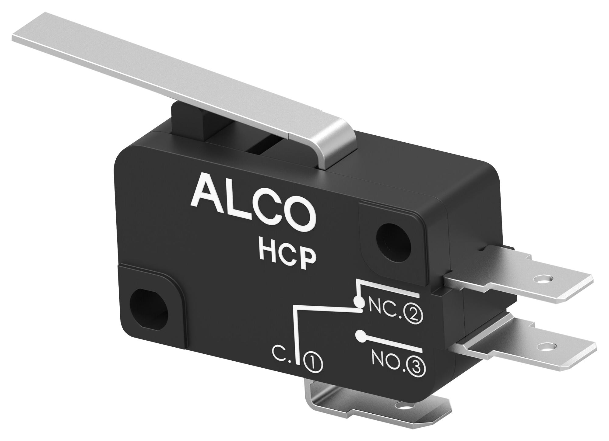 Alcoswitch / Te Connectivity Hcp10Dtd2L04. Microswitch, Spdt, 10A, 250Vac