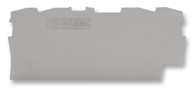 WAGO 2002-1491 End & Intermediate Plate, Grey