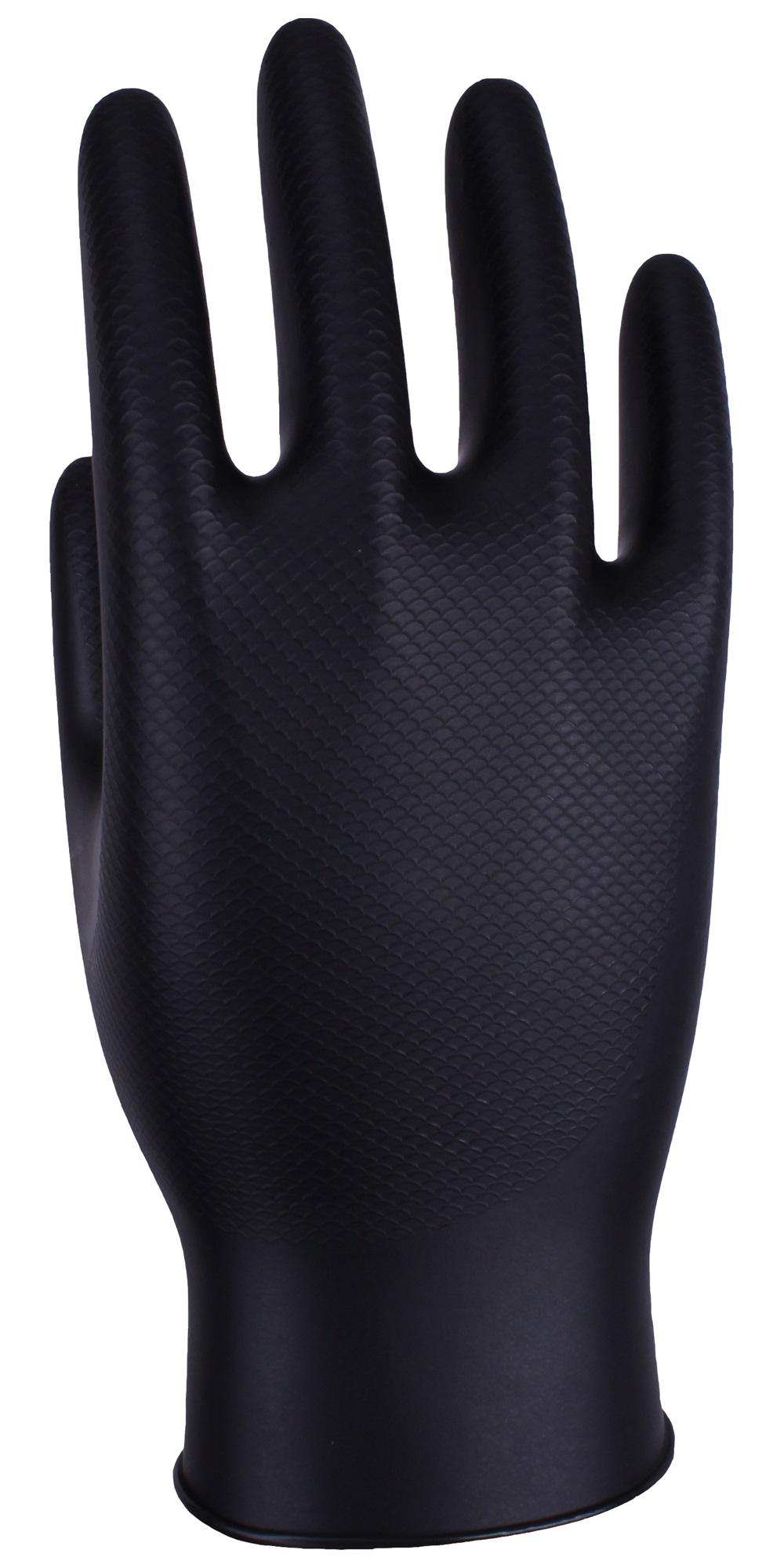 Uci G/dg-Maxim/bk(C)/s Gloves, NItrile, Black, S
