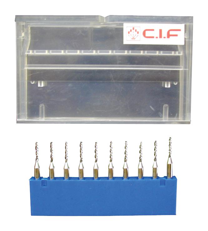 Cif Du68.10 Drill, Carbide, Ã 0.8mm, 10Pcs