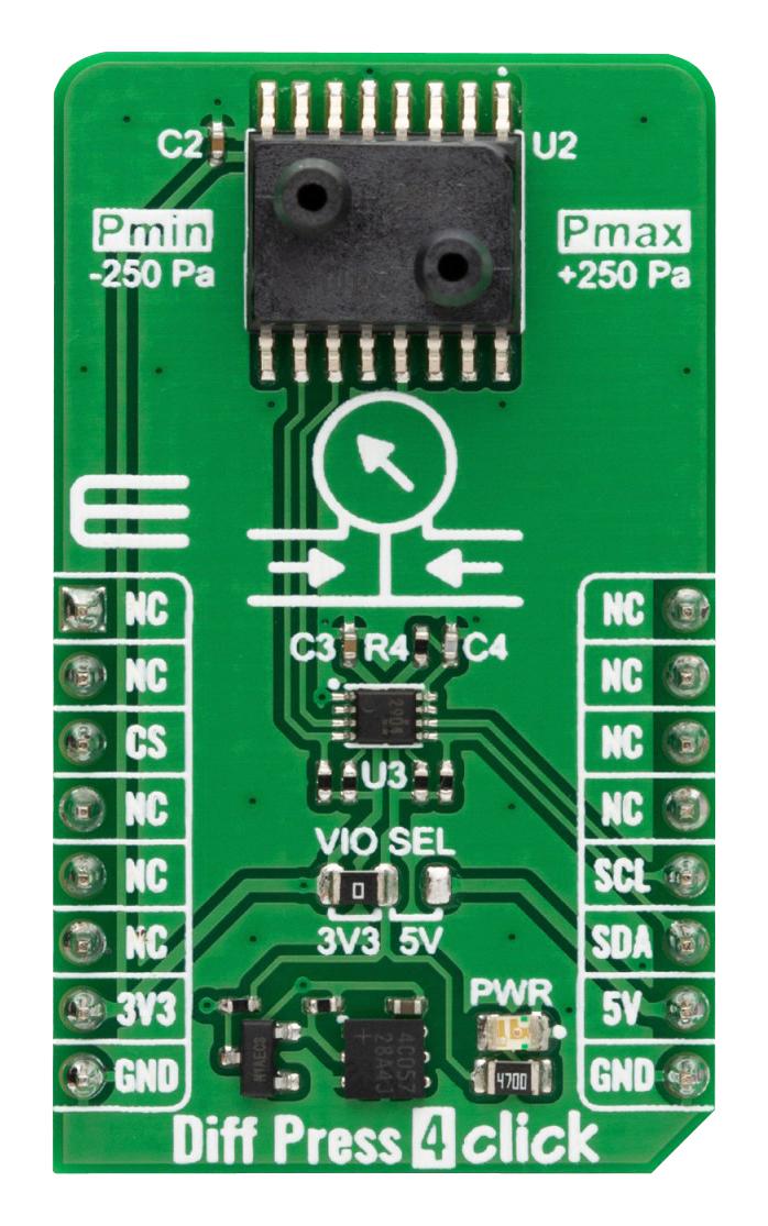 MikroElektronika Mikroe-5868 Diff Press 4 Click