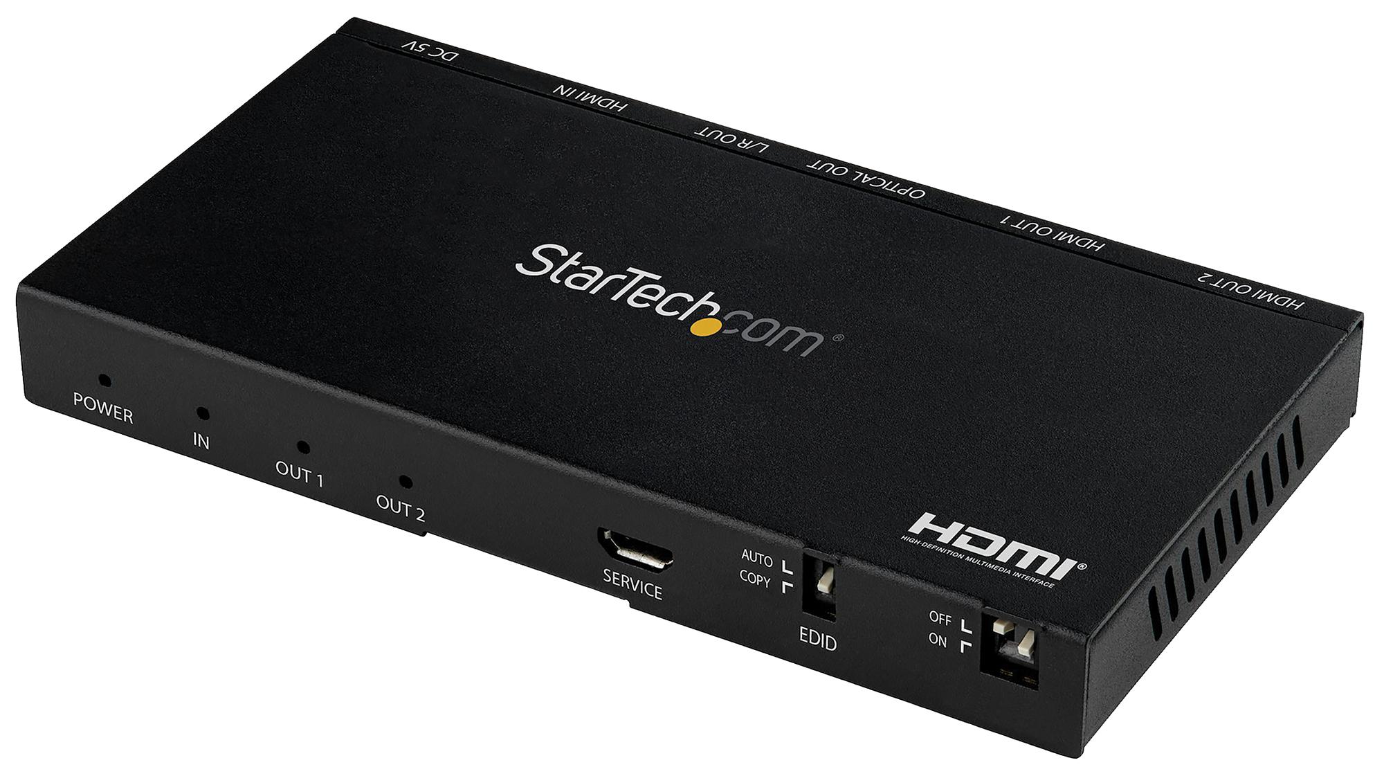 Startech St122Hd20S Hdmi Splitter, 2 Port, 60Hz