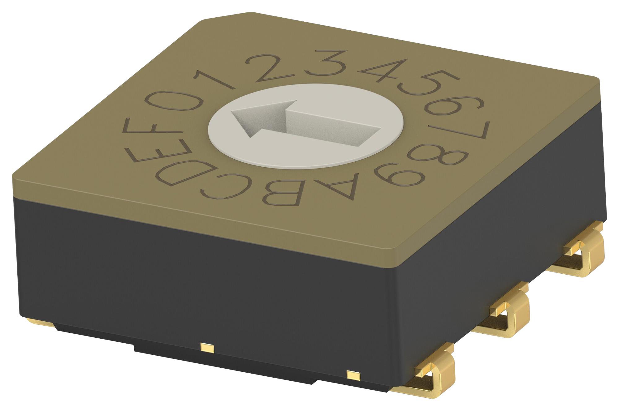 Alcoswitch / Te Connectivity Mrssv0Dg16Smjtr Rotary Coded Sw, 16Pos, 0.02A/20V, Smd