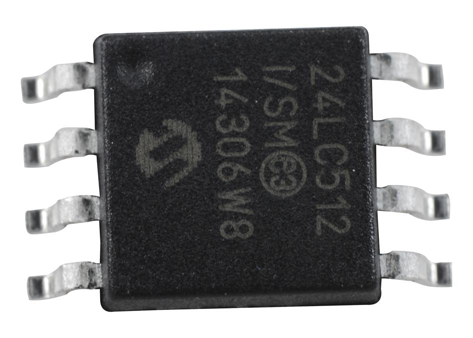 Microchip Technology Technology 24Lc512-I/smg Serial Eeprom, 512Kbit, 400Khz, Soic-8