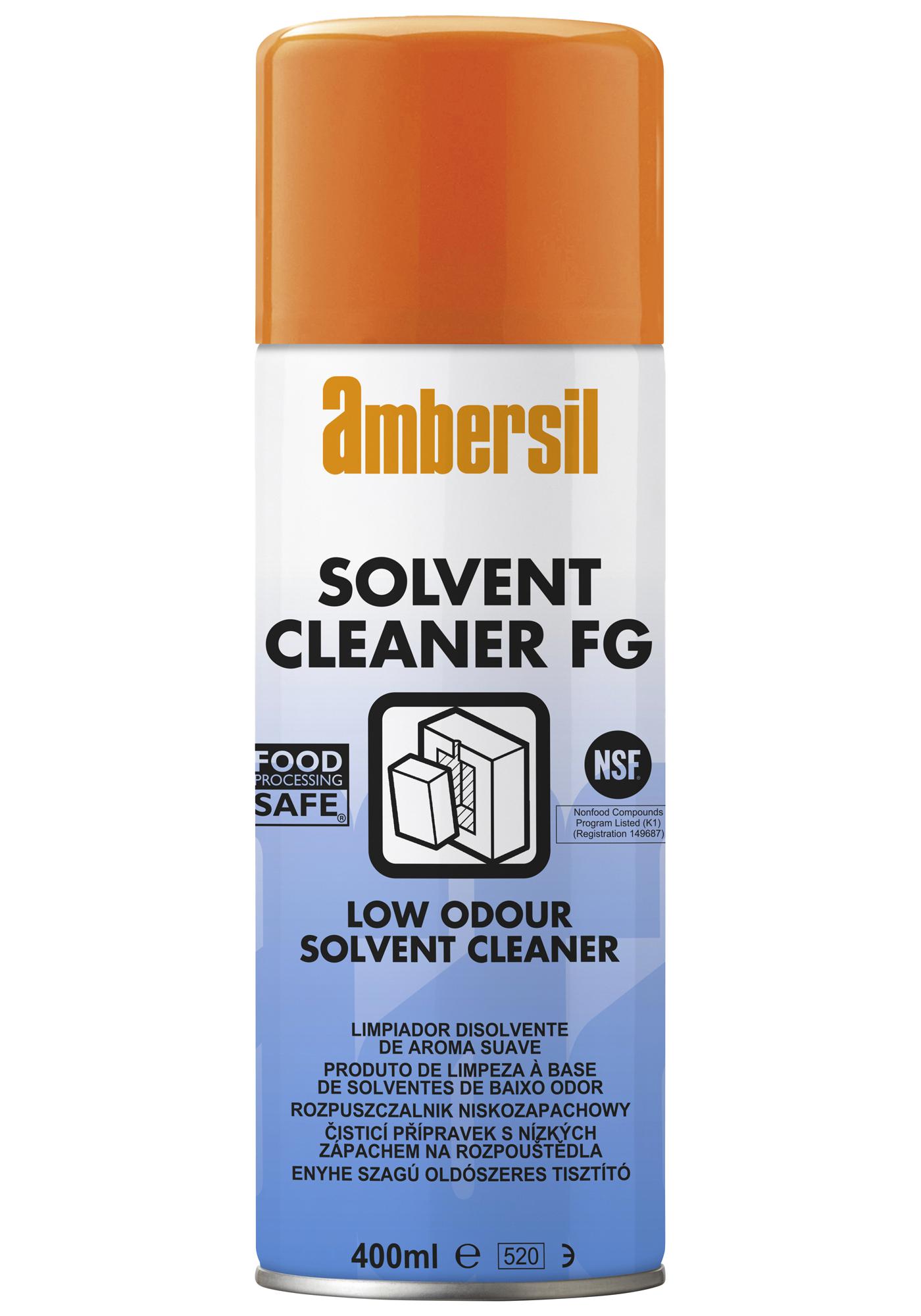 Ambersil Solvent Cleaner Fg, 400Ml Cleaner, Degreaser, Aerosol, 400Ml