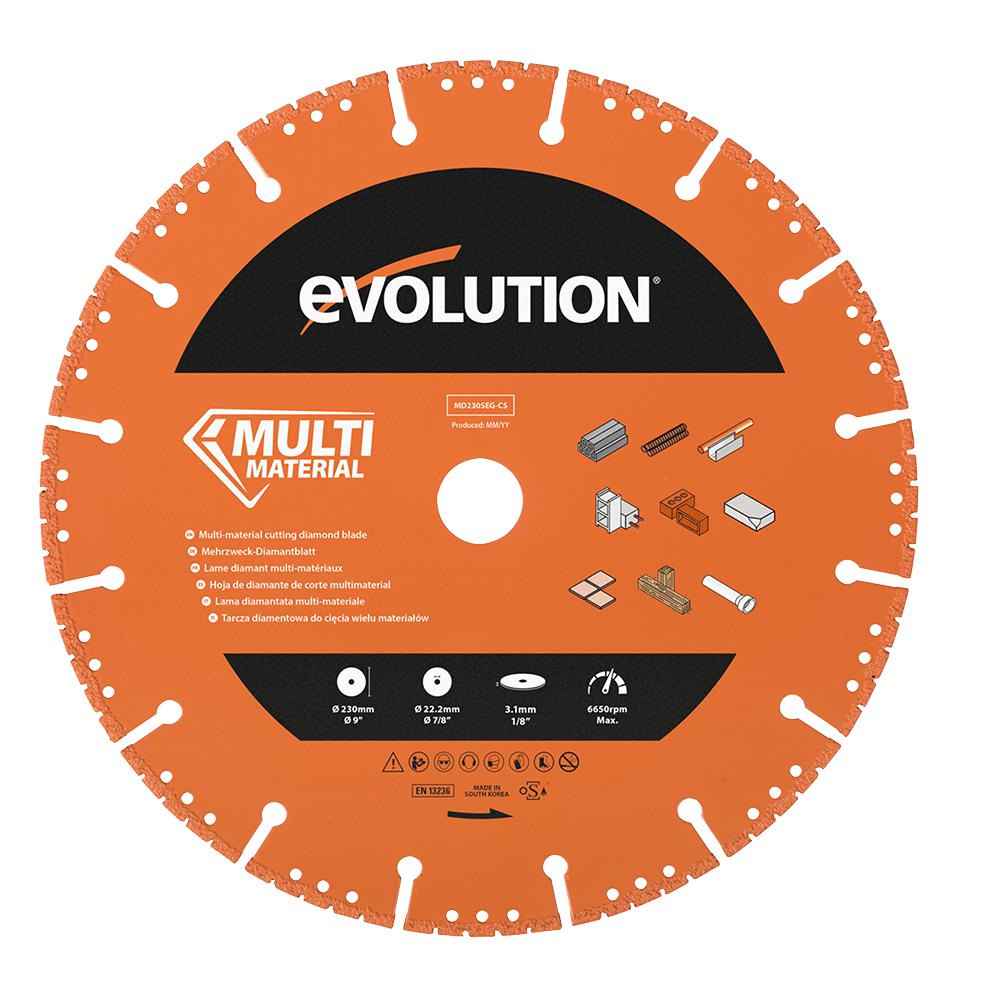 Evolution Md230Seg-Cs Grinding Disc, 6650Rpm, 22.23mm Bore