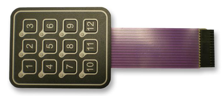 APEM Ac3560Fill Keypad, Membrane, Led, 3X4