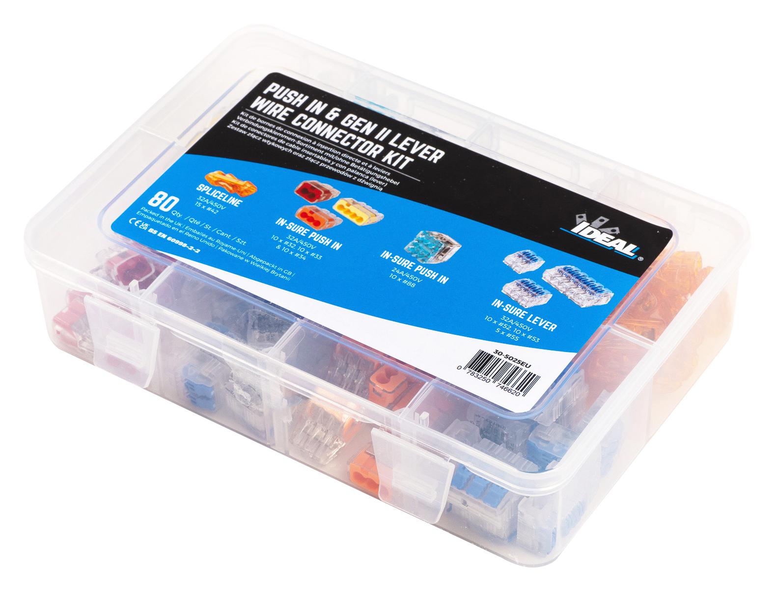 Ideal 30-5025Eu Connector Kit, Wire Connector, 80Pc