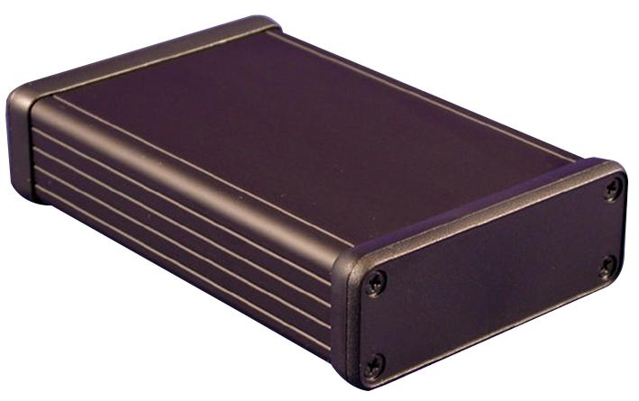 Hammond 1455J1202Bk Box, Black, Plastic End Plate