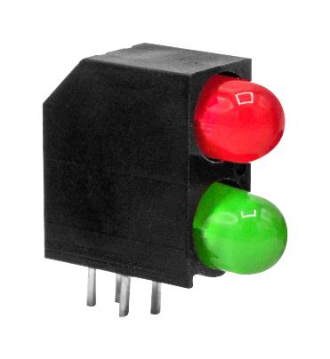 Dialight 552-0212F. Ckt Board Indicator, R/g, 6.3/10Mcd, Th