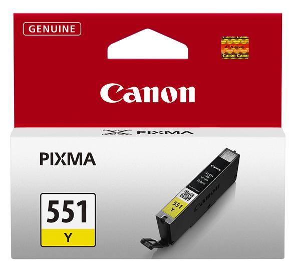 Canon Cli551Y Ink Cartridge, Original, Yellow, Canon
