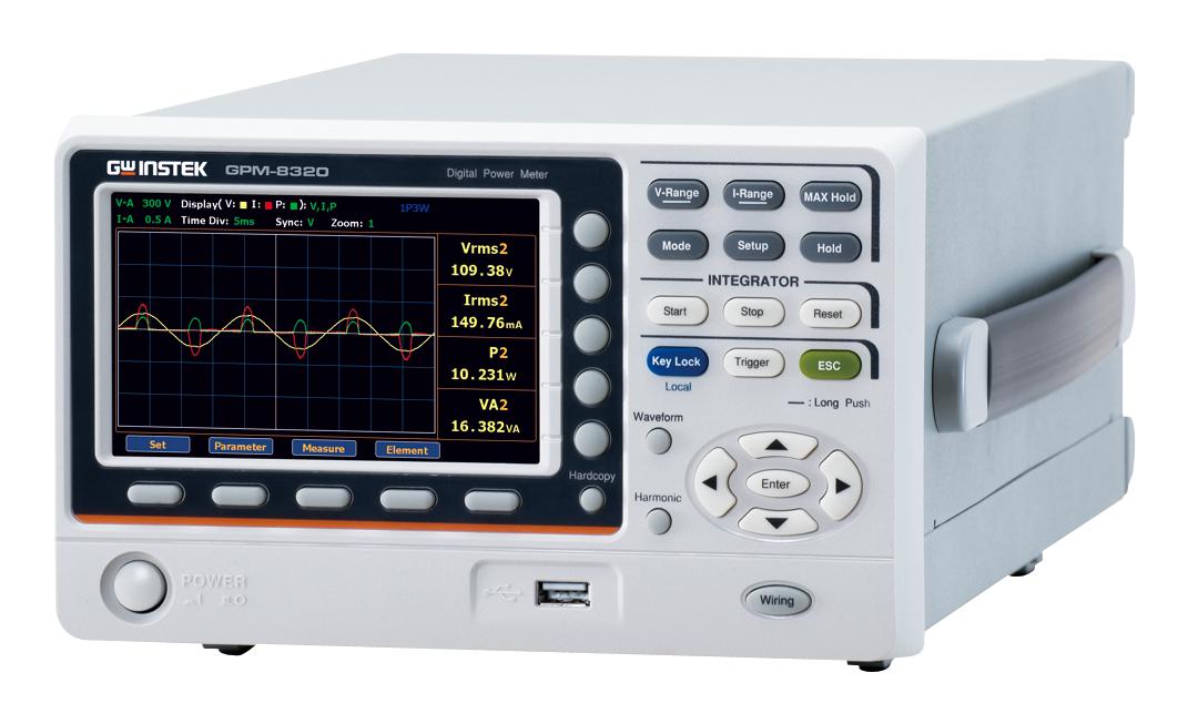 Gw Instek Gpm-8320 (Gpm-Da12) Digital Power Meter, 2Ch, 15V To 1Kv