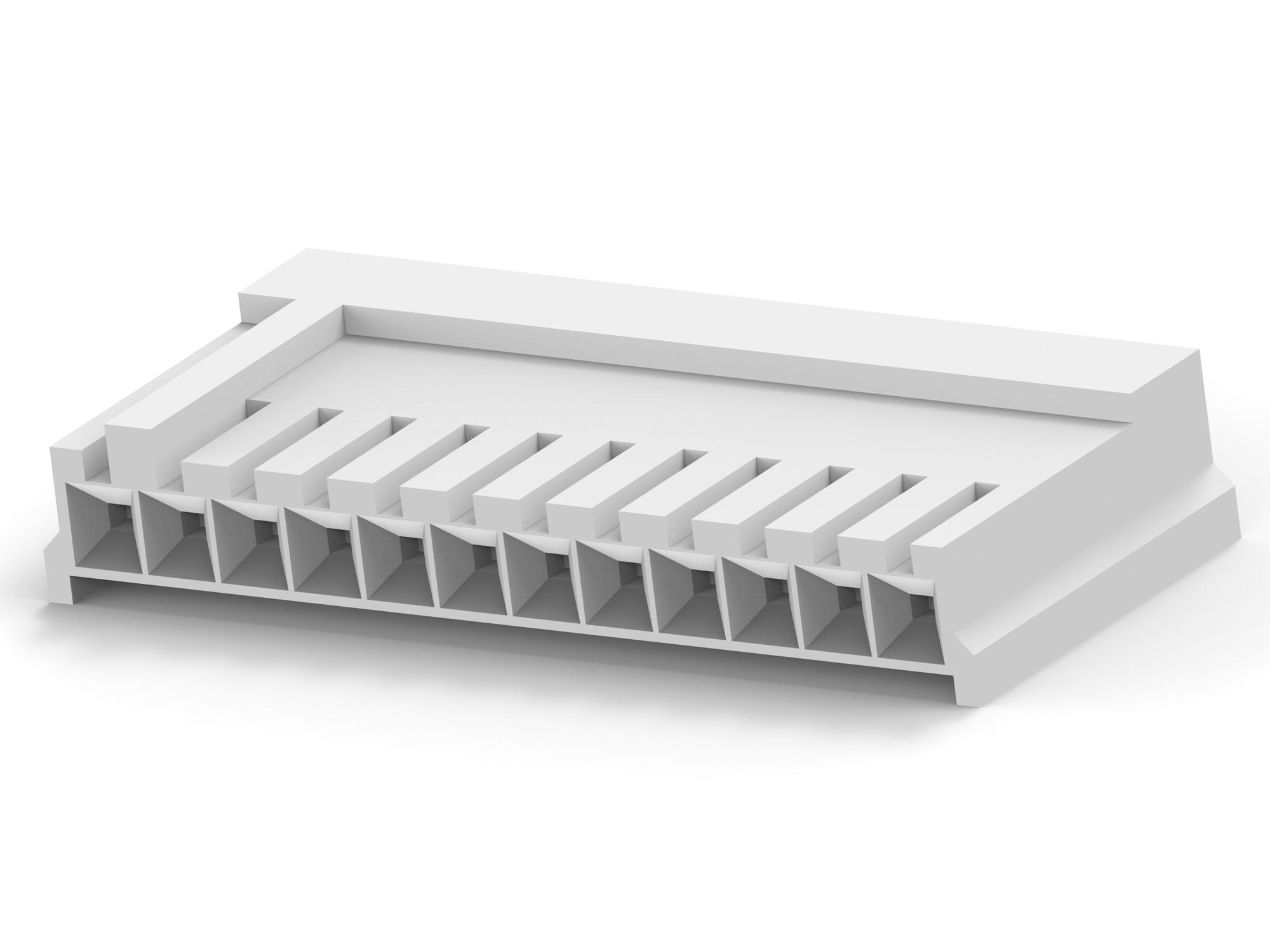 Amp Connectors / Te Connectivity 1-171822-2 Wtb Housing, Rcpt, 12Pos, 1Row, 2.5mm