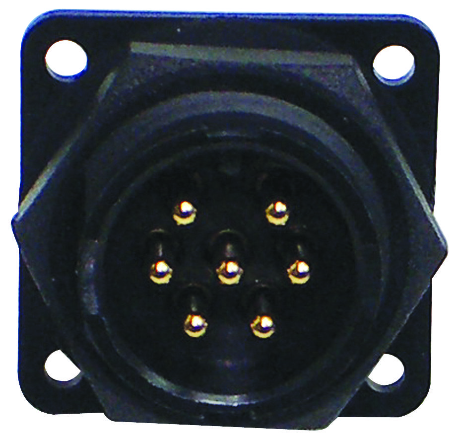 Switchcraft/conxall 14182-7Pg-300 Circular Connector Receptacle, Size 12, 7 Position, Panel