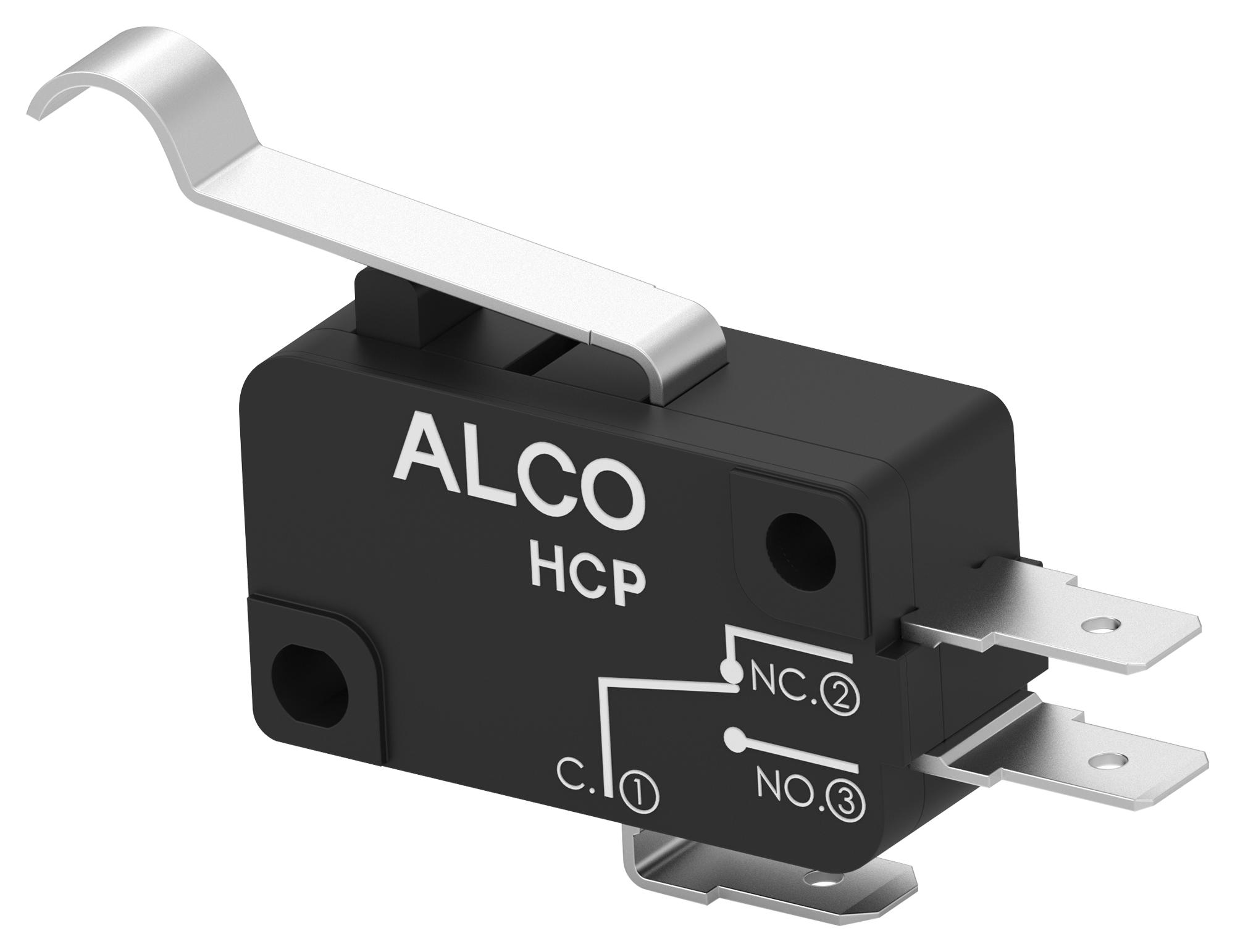 Alcoswitch / Te Connectivity Hcp10Dtd4S04. Microswitch, Spdt, 10A, 250Vac