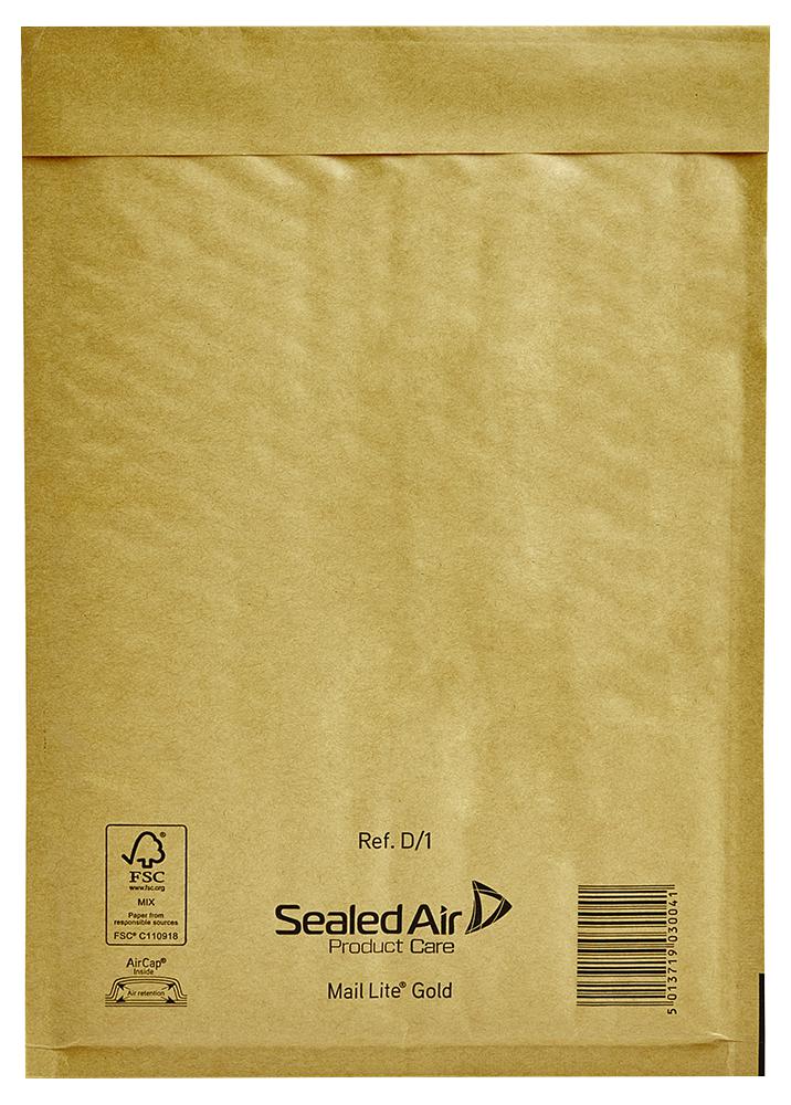 Sealed Air 1494 Mail Lite Gold 180X260mm 100/box D/1