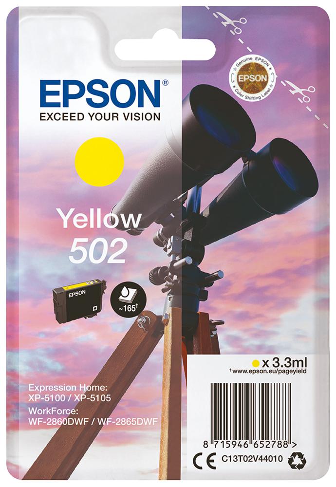 Epson C13T02V44010 Ink Cartridge, T02V4, Yellow, Epson