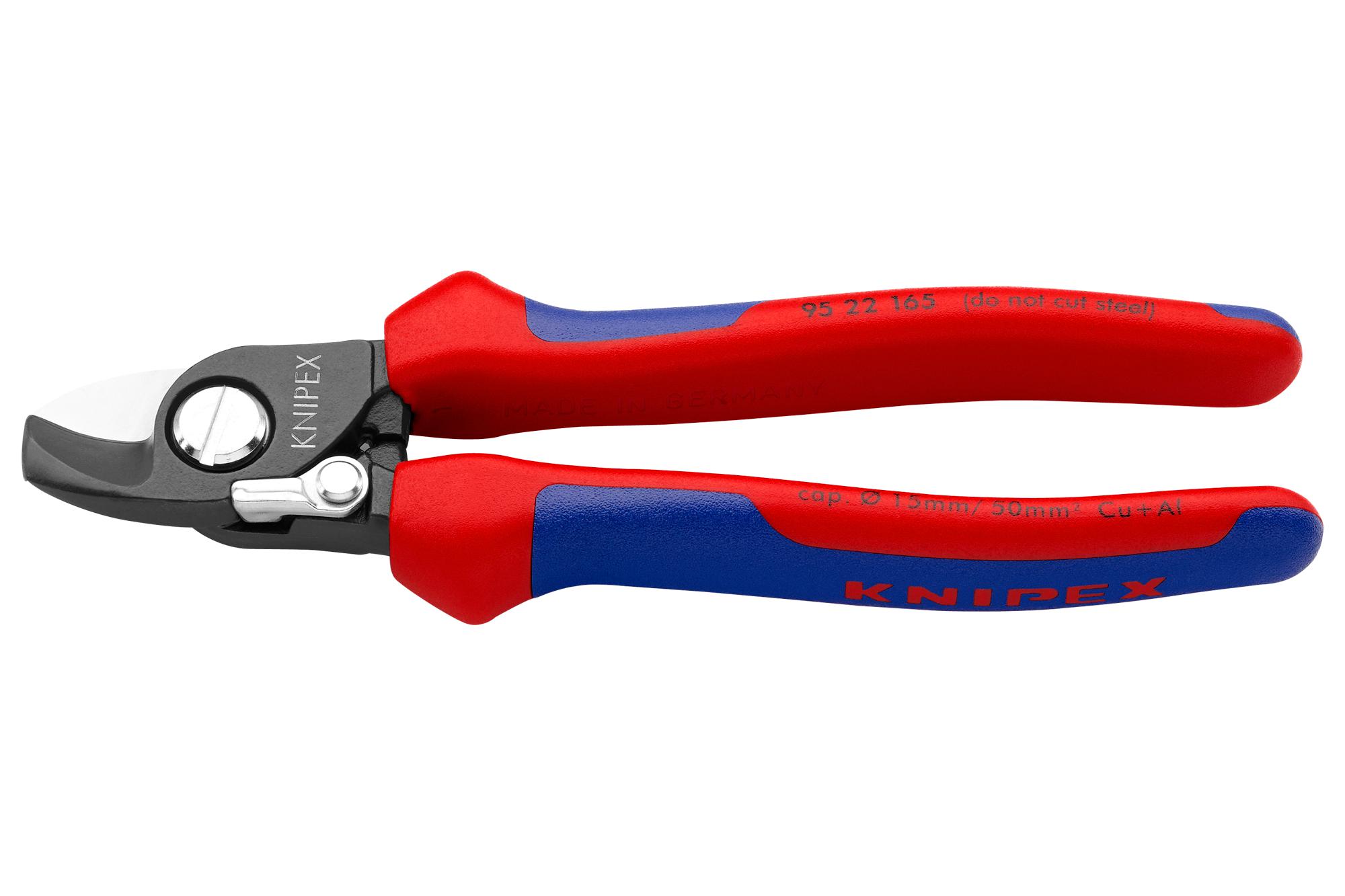 Knipex 95 22 165 Cable Shears With Opening Spring