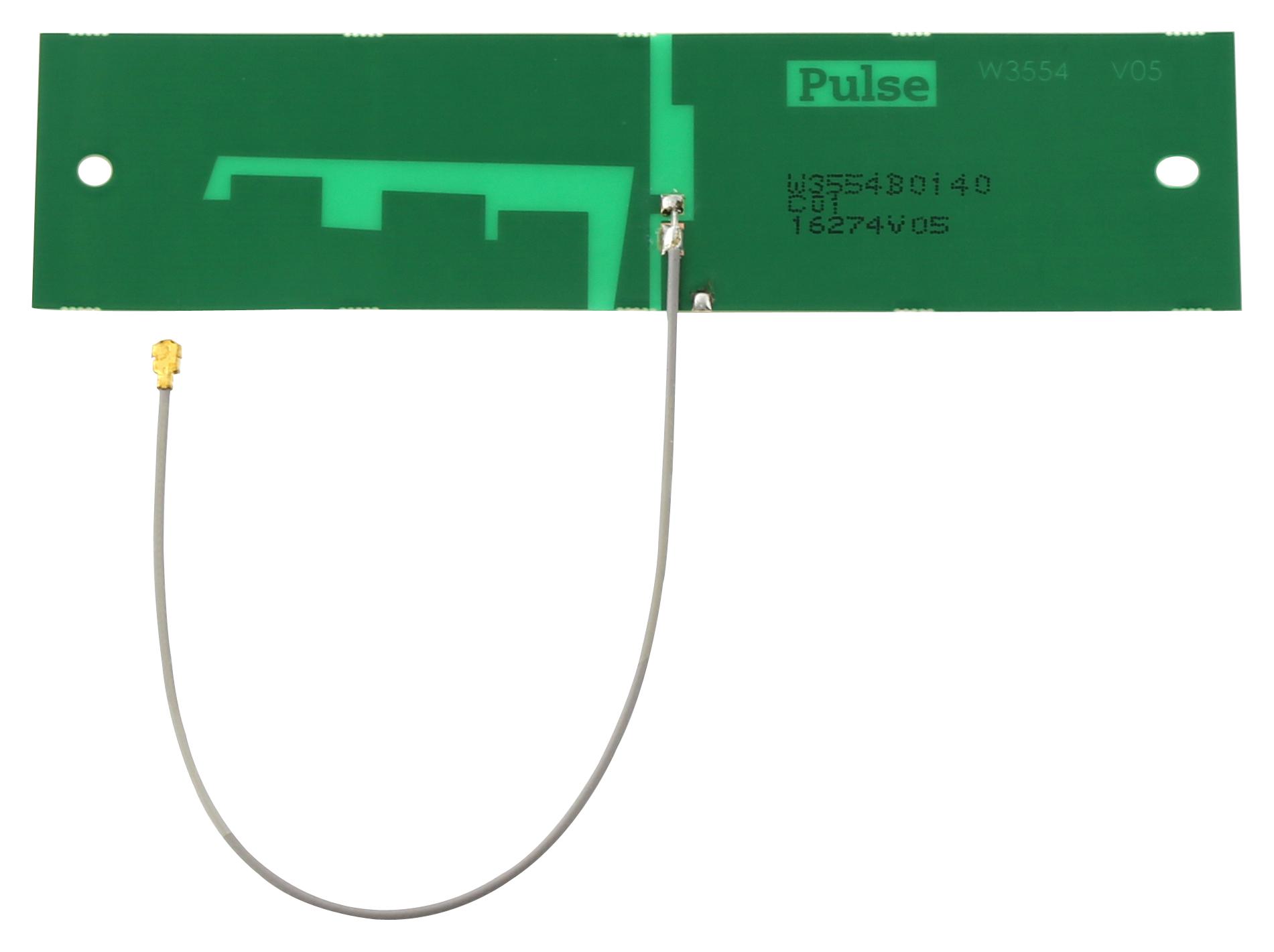 Pulse Electronics W3554B0140 Rf Antenna, Pcb, 4.9-6Ghz, 3.5Dbi