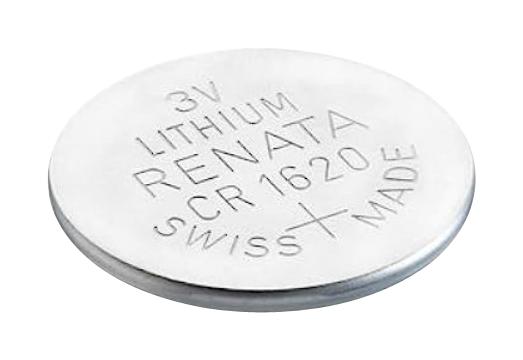 Renata Cr1620 Cell, Lithium, Button, 3V
