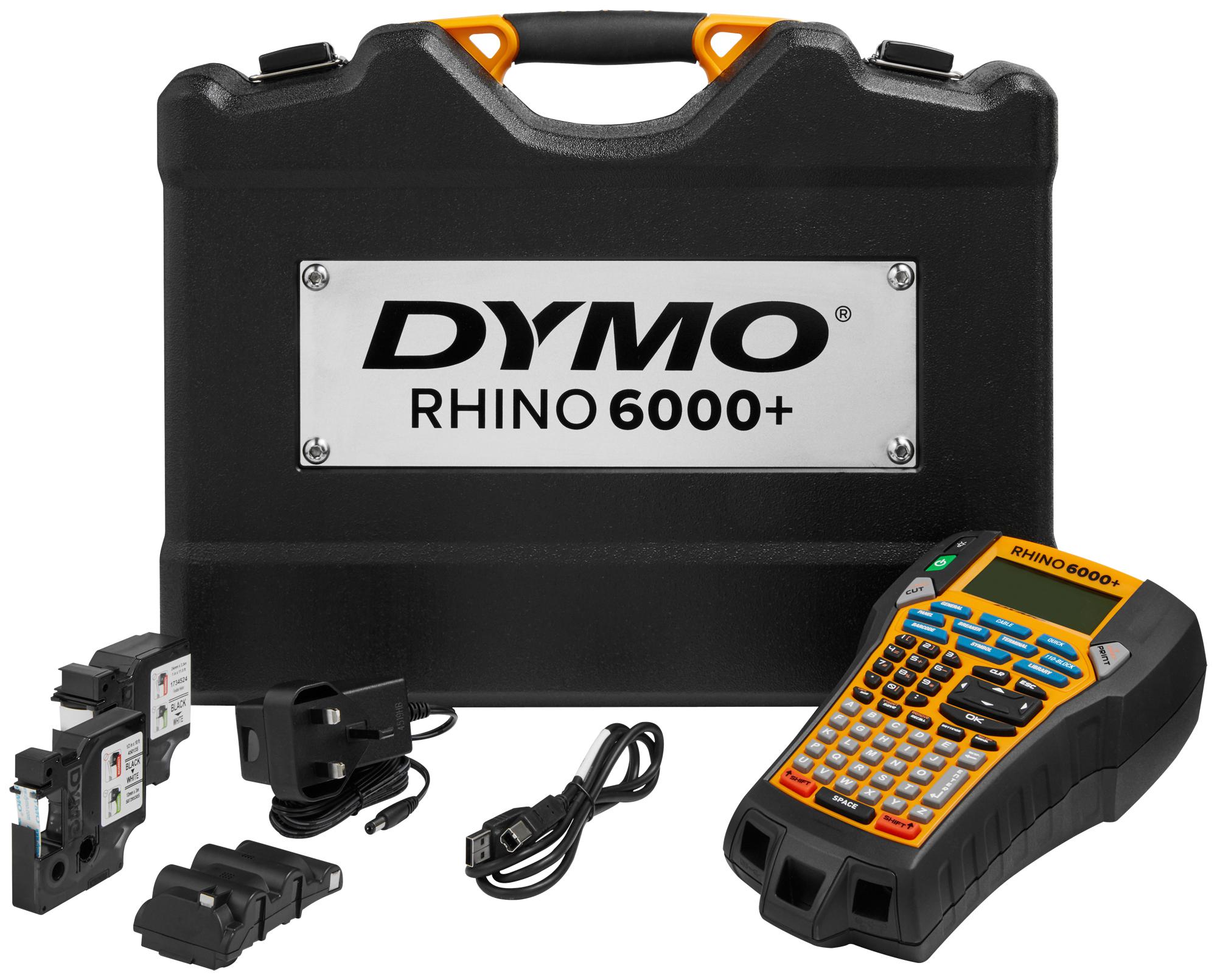 Dymo Rhino 6000+ Uk Hard Case Kit, Label Printer, Uk Plug