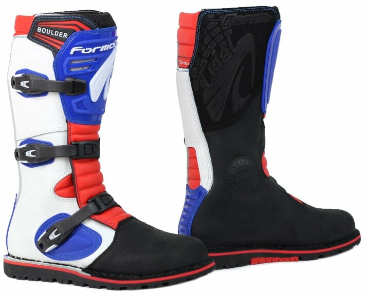 Forma Boots Boulder White/Red/Blue 42 Motorcycle Boots