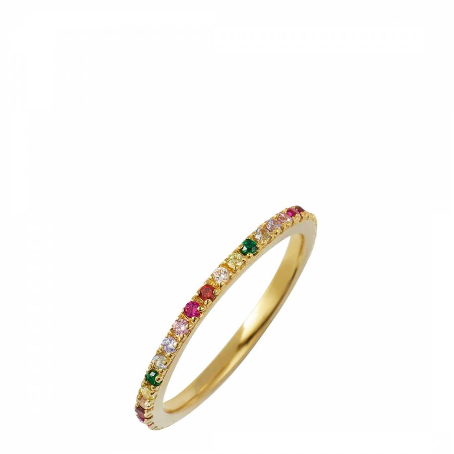 Gold Rainbow Stacking Ring