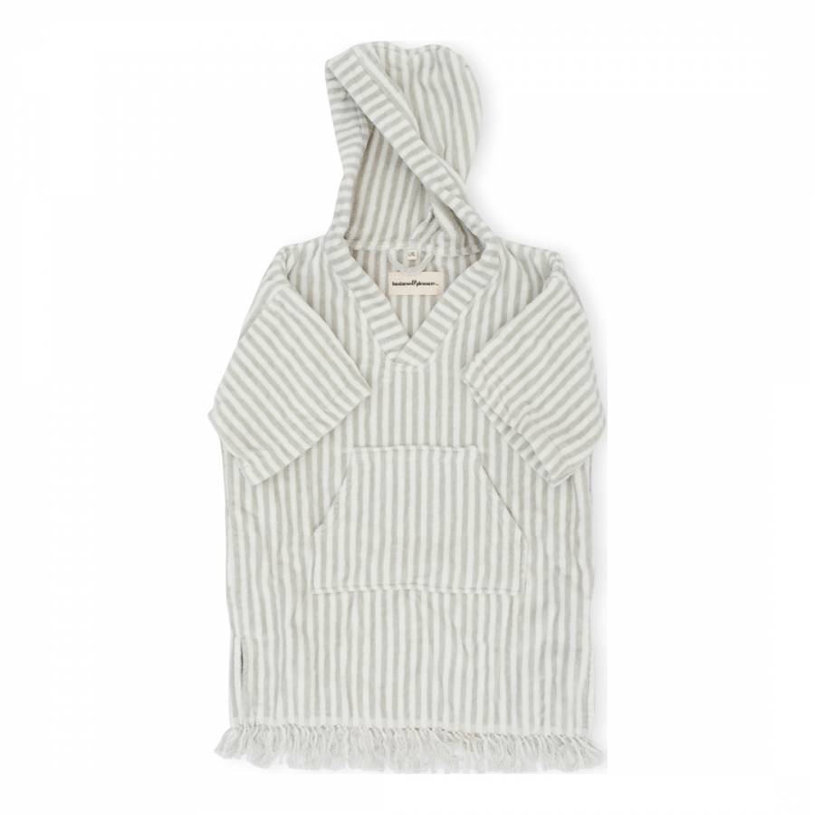 The Kids Poncho Ages 4-7 Laurens Sage Stripe