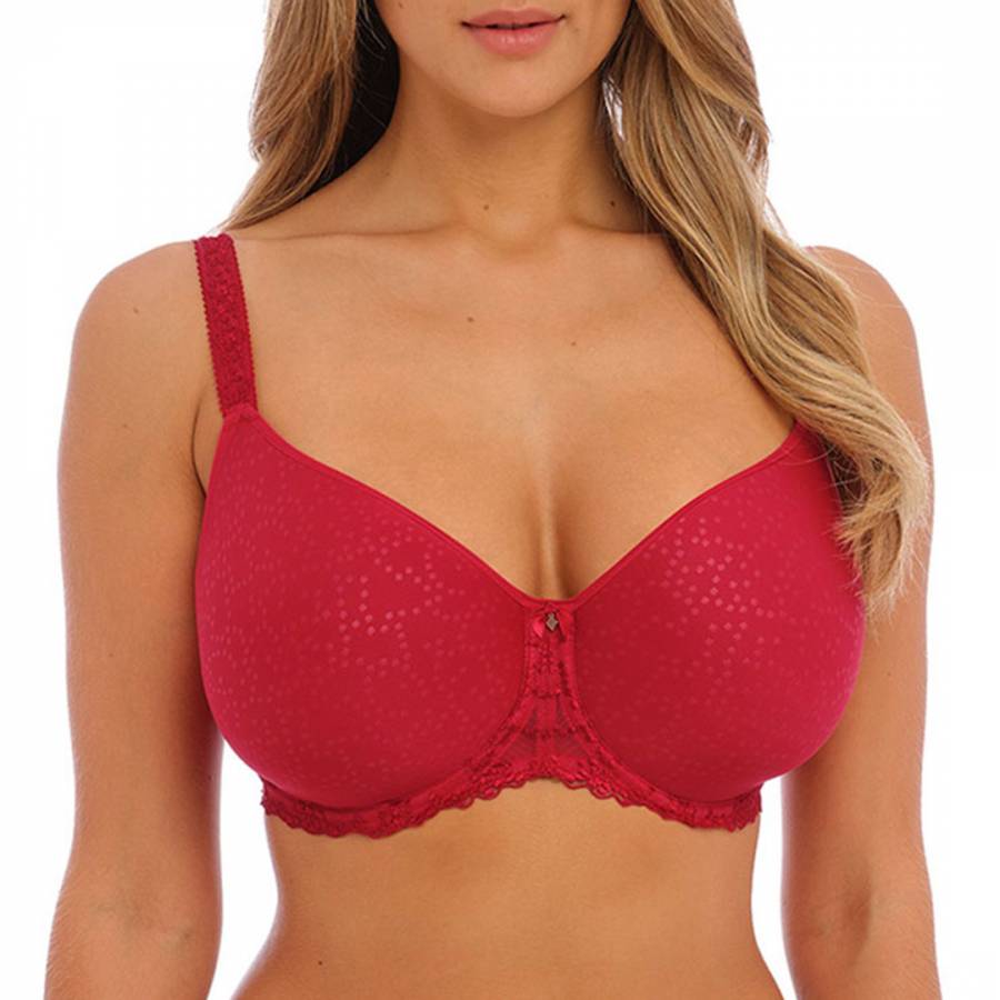 Red Ana Moulded Spacer Bra