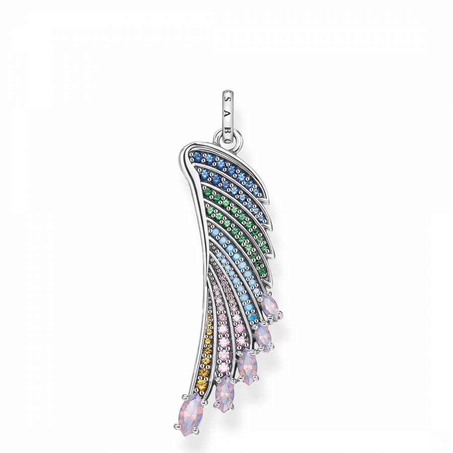 Sterling Silver Multi Glam & Soul Wing Pendant